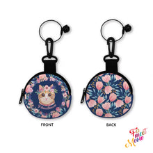 Load image into Gallery viewer, Round Coin Purse - Tulips
