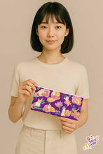 Load image into Gallery viewer, Pencil Case - Coneflowers (PURPLE)
