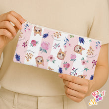 Load image into Gallery viewer, Pencil Case - Classic (Pink stripes)
