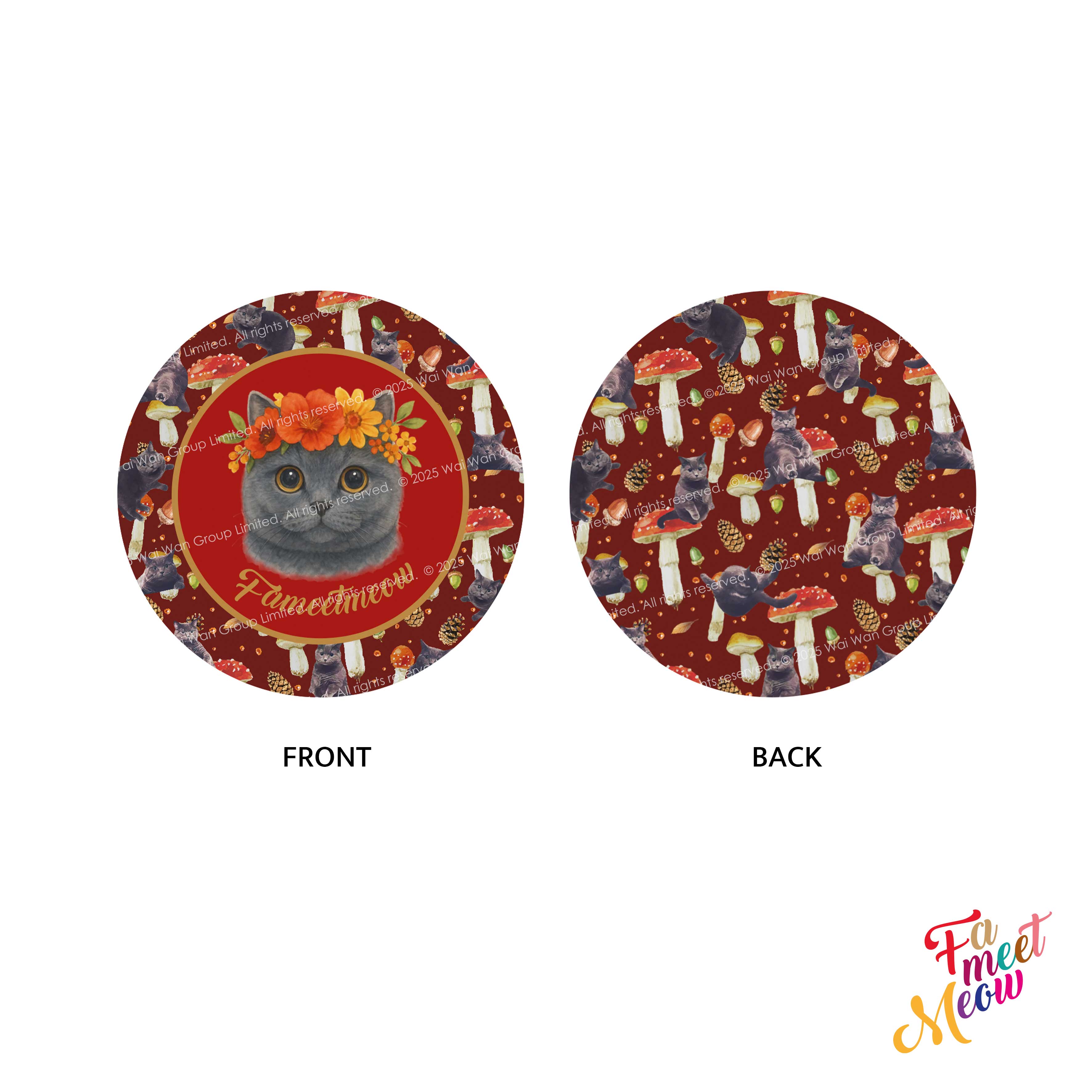 化妝鏡 - Mushroom (Red)
