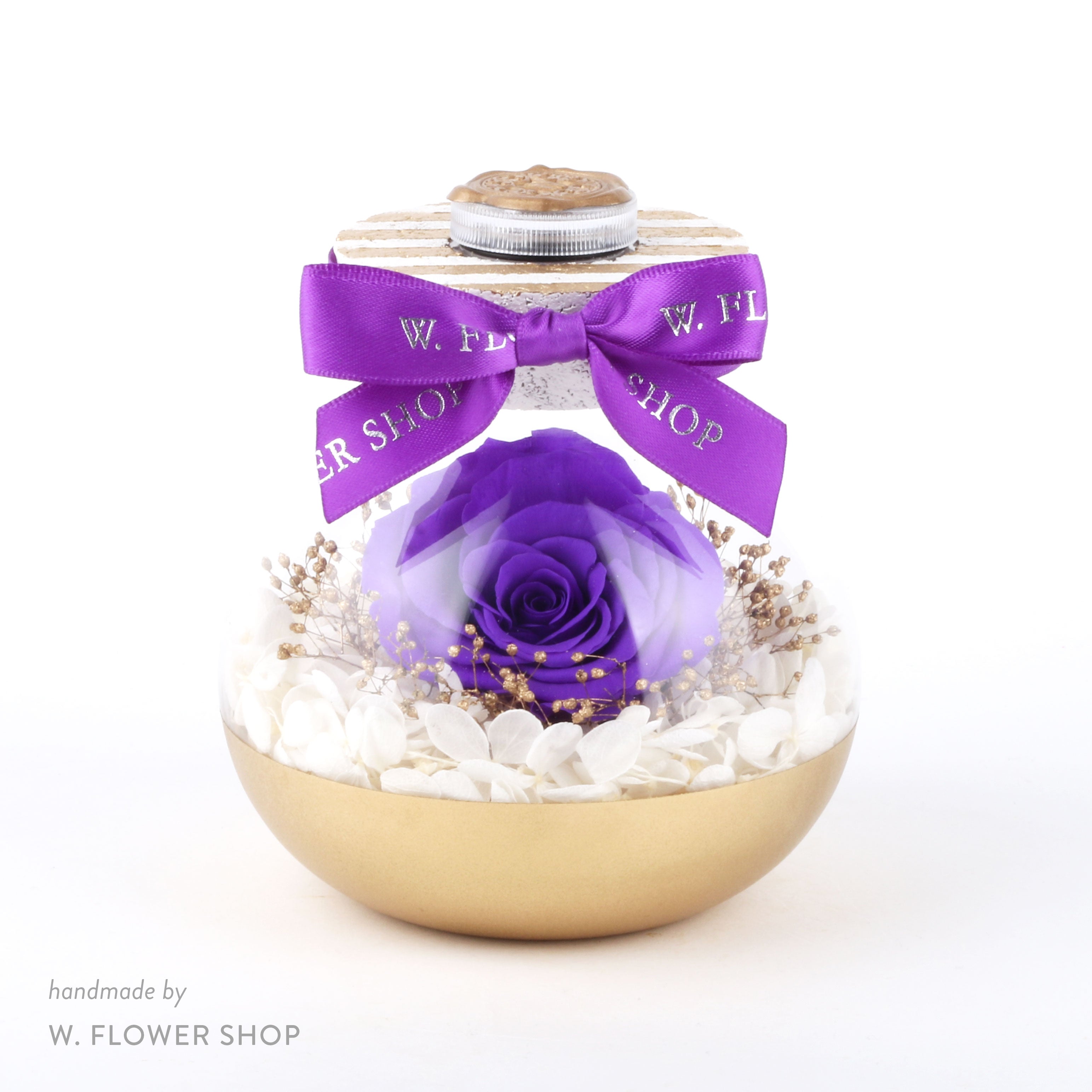 Little Wishful Glass - Amethyst Purple
