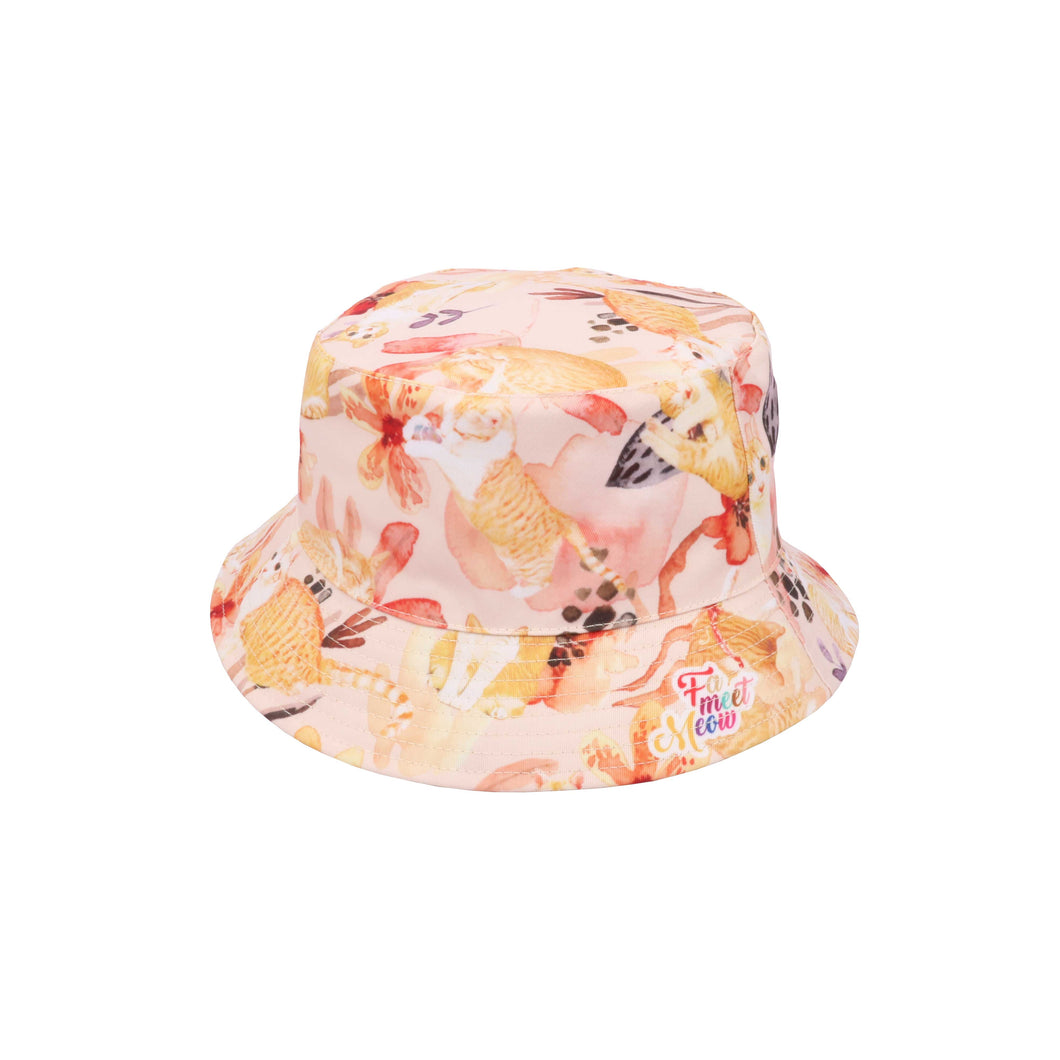 Double-sided Bucket Hat - Daisy in the sunset