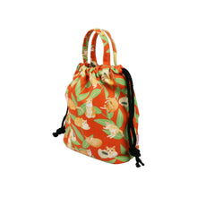 Load image into Gallery viewer, Drawstring Bucket Bag - Bamboo Leaves
