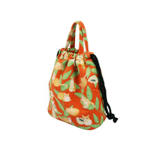Load image into Gallery viewer, Drawstring Bucket Bag - Bamboo Leaves
