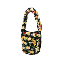 Load image into Gallery viewer, Shoulder Bucket Bag - Floral (Black)
